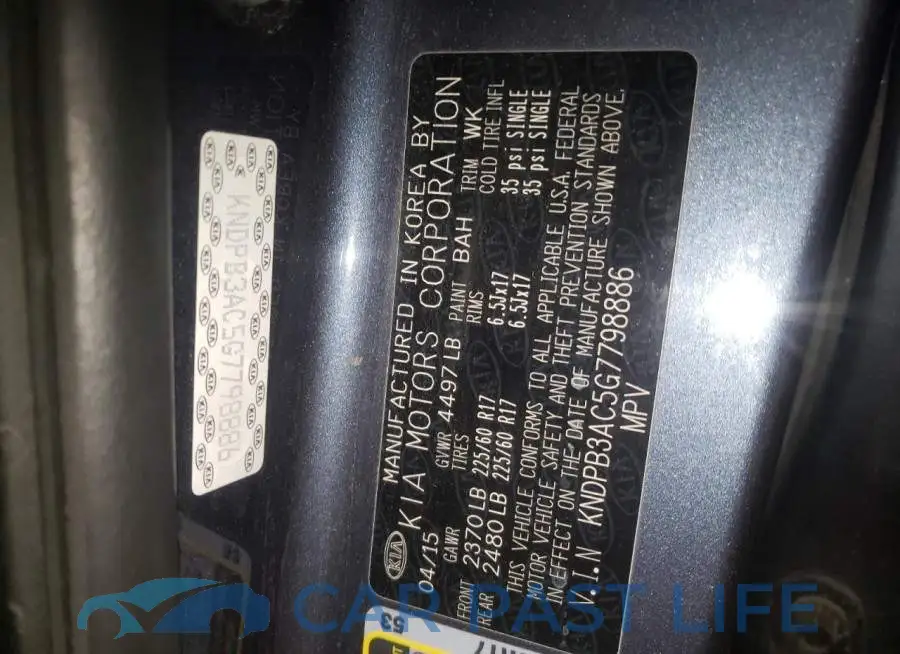 KNDPB3AC5G7798886# 10