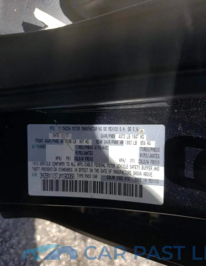 3MZBN1V37JM190068# 10