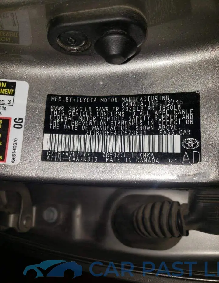 2T1BURHE4GC573601# 10