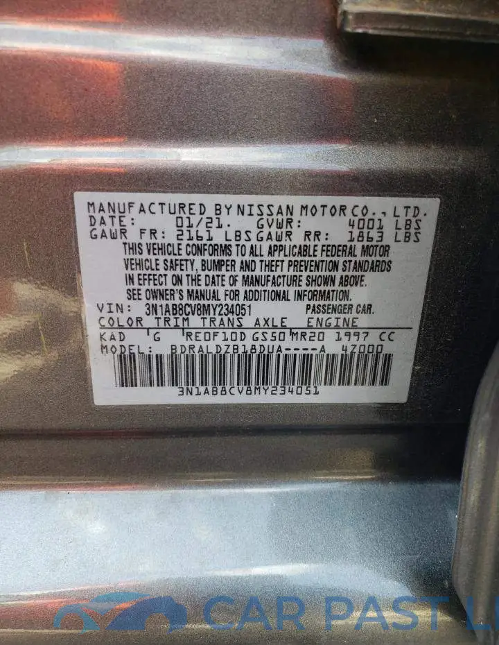 3N1AB8CV8MY234051# 10
