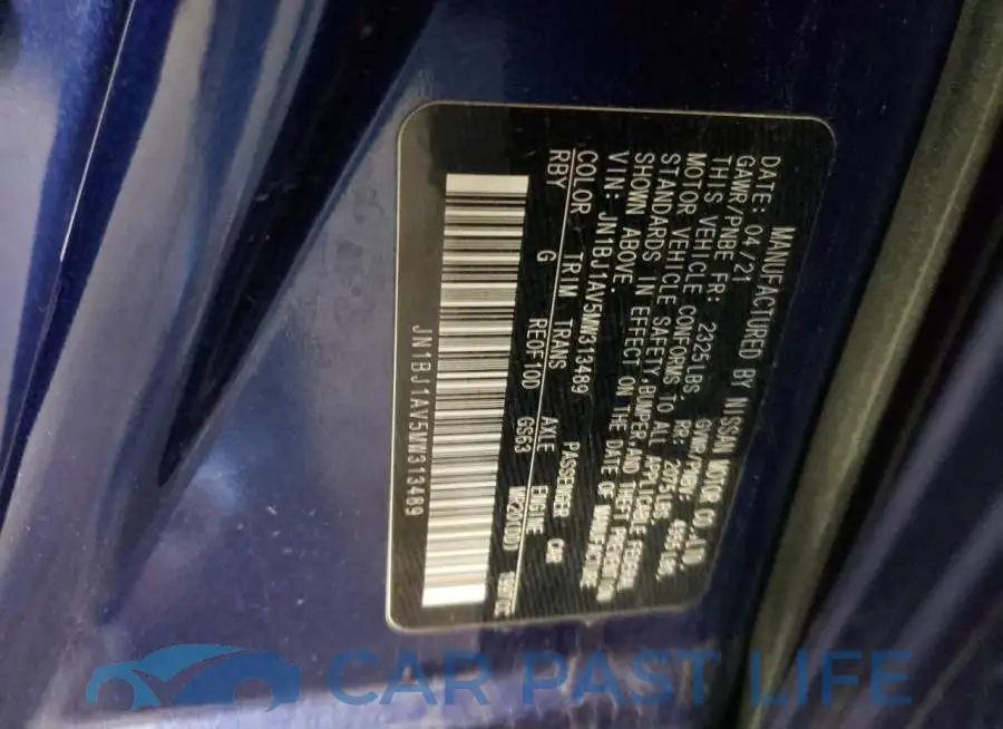 JN1BJ1AV5MW313489# 10