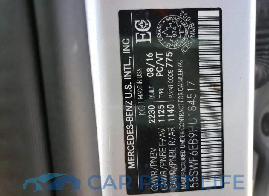 55SWF6EB9HU184517# 10