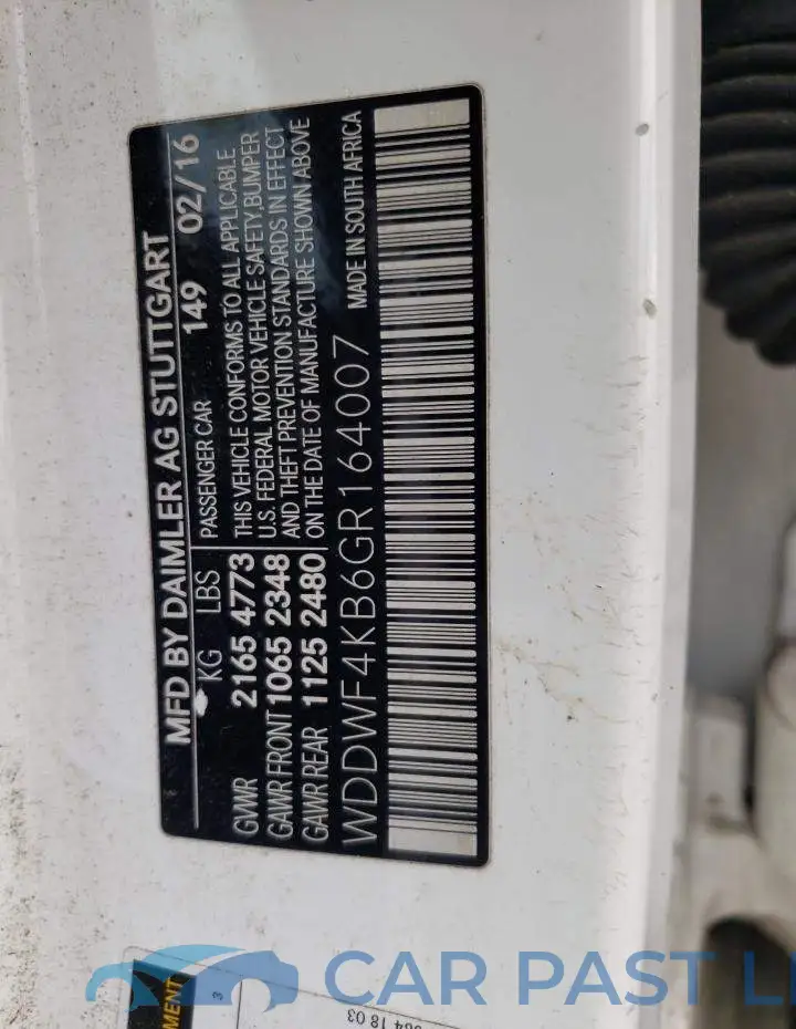 WDDWF4KB6GR164007# 10
