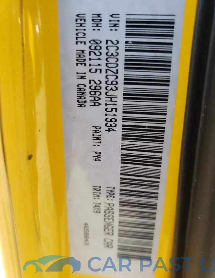 2C3CDZC93JH151934# 10