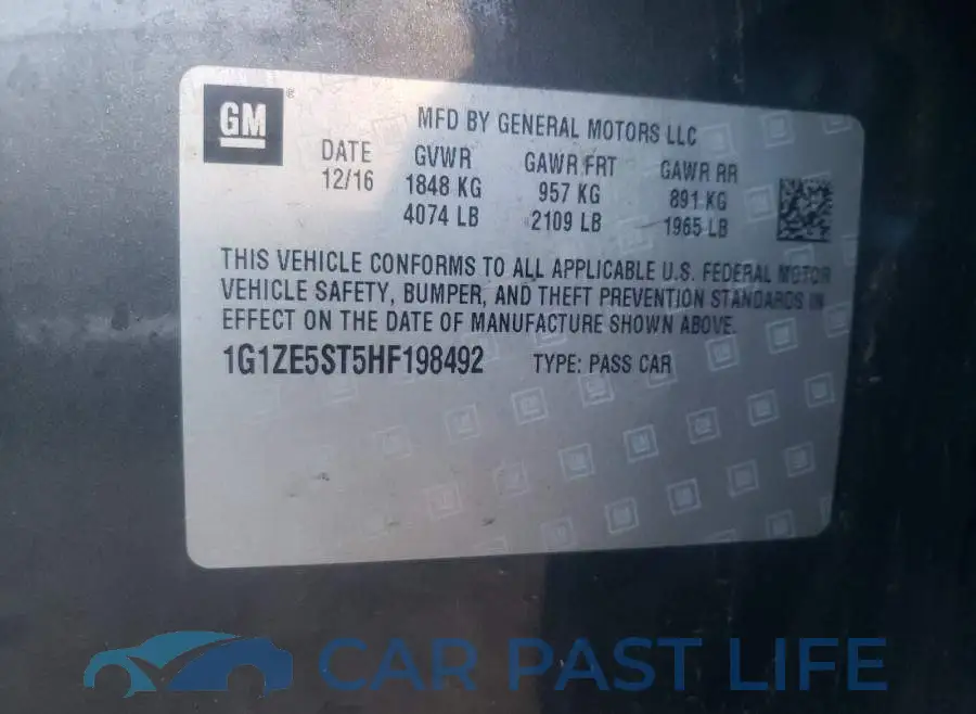1G1ZE5ST5HF198492# 10