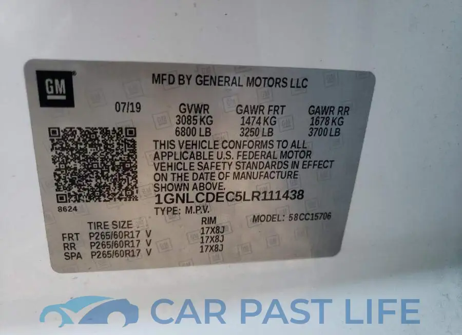 1GNLCDEC5LR111438# 10