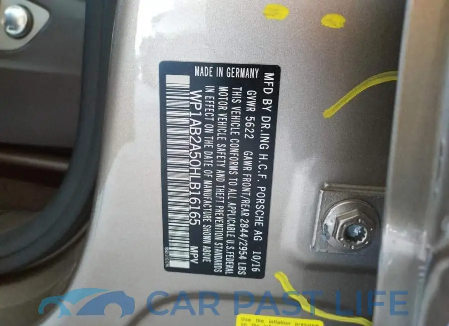 WP1AB2A50HLB16165# 10