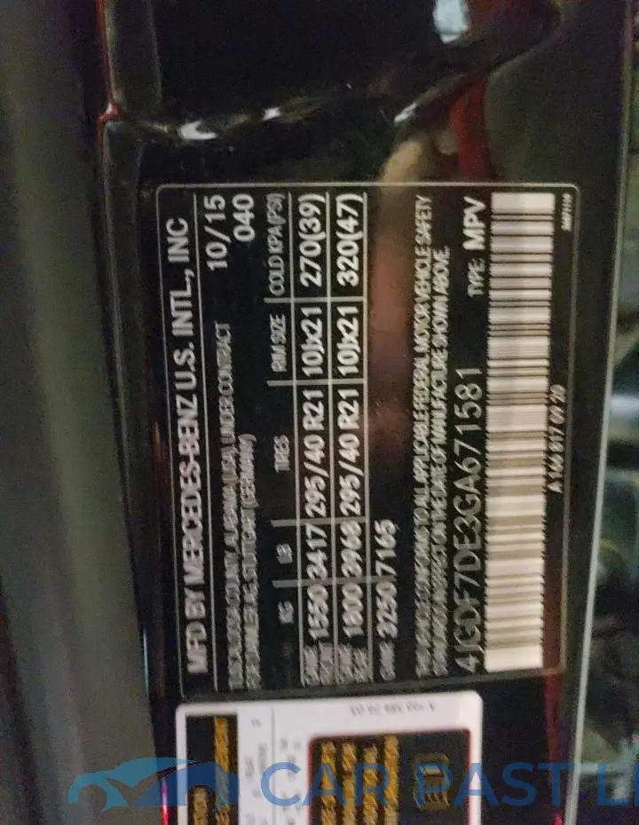4JGDF7DE3GA671581# 10