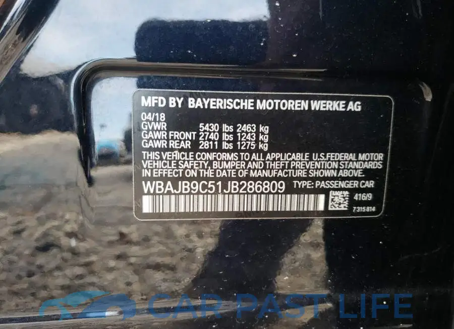 WBAJB9C51JB286809# 10