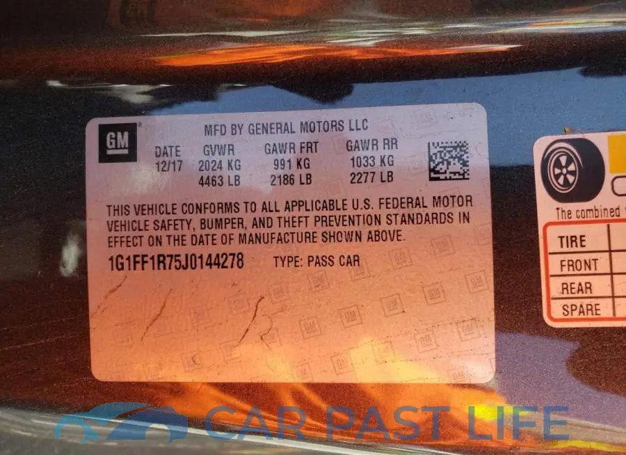 1G1FF1R75J0144278# 10