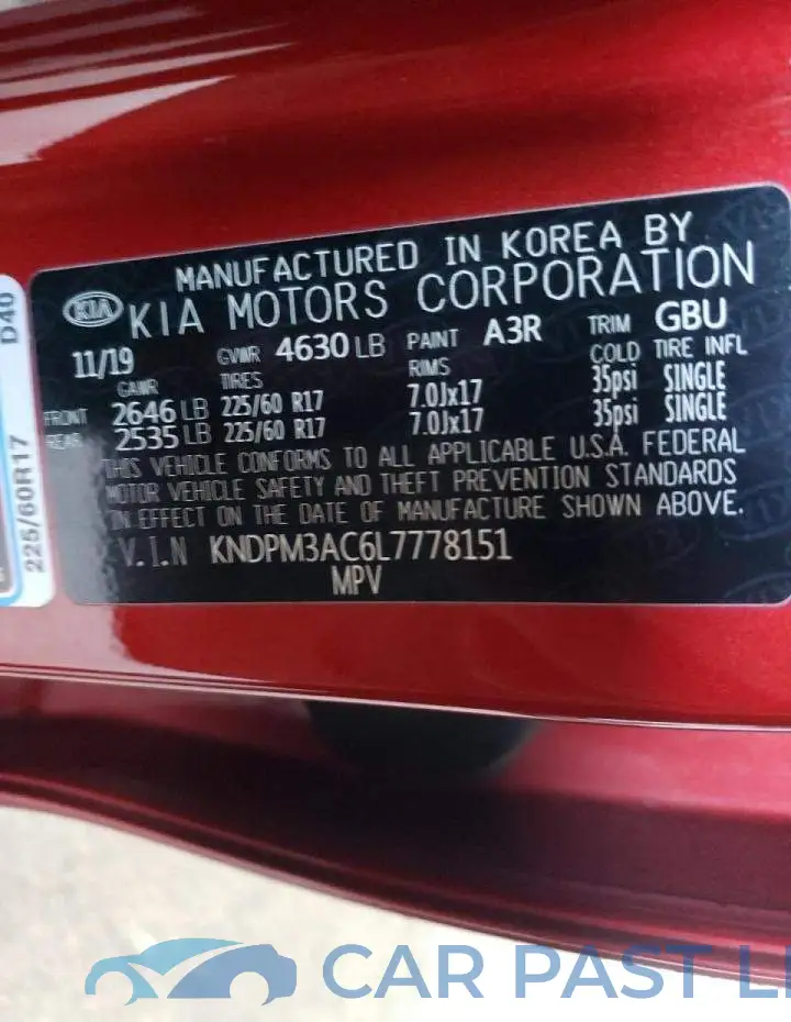KNDPM3AC6L7778151# 10