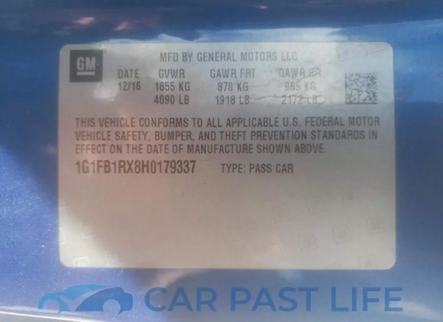 1G1FB1RX8H0179337# 10