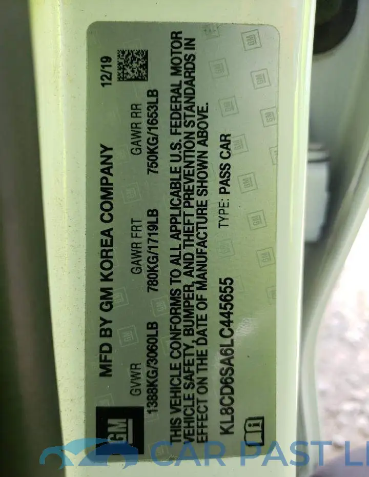 KL8CD6SA6LC445655# 10