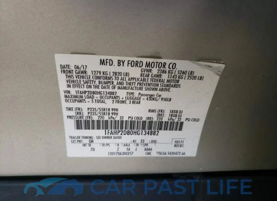 1FAHP2D80HG134882# 10