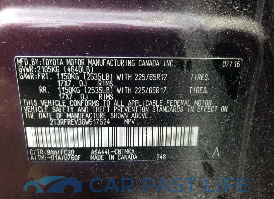 2T3RFREV3GW517524# 10
