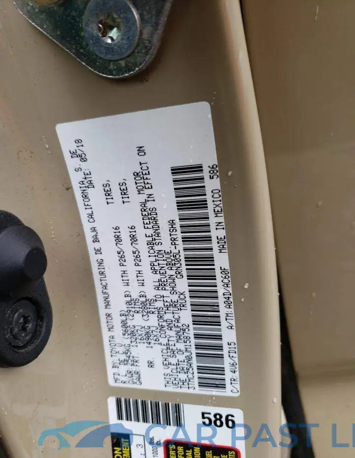 3TMCZ5AN0JM158752# 10