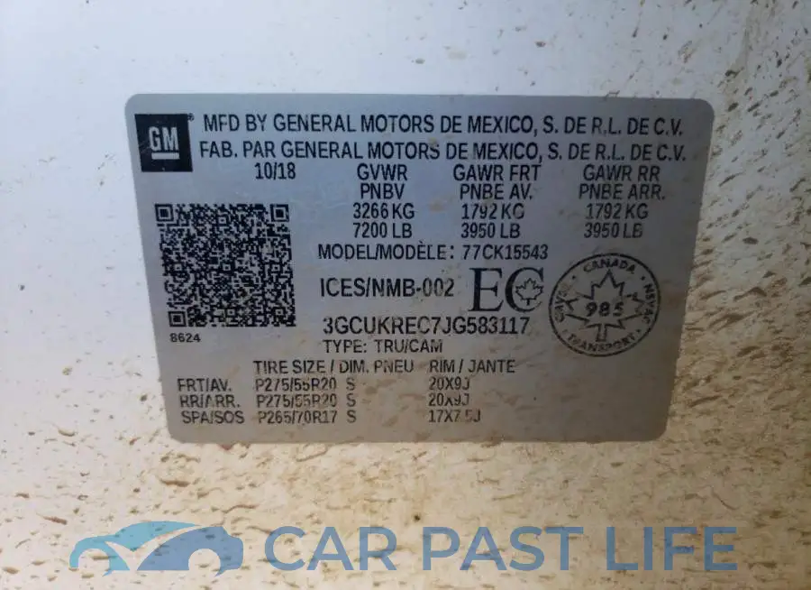 3GCUKREC7JG583117# 10