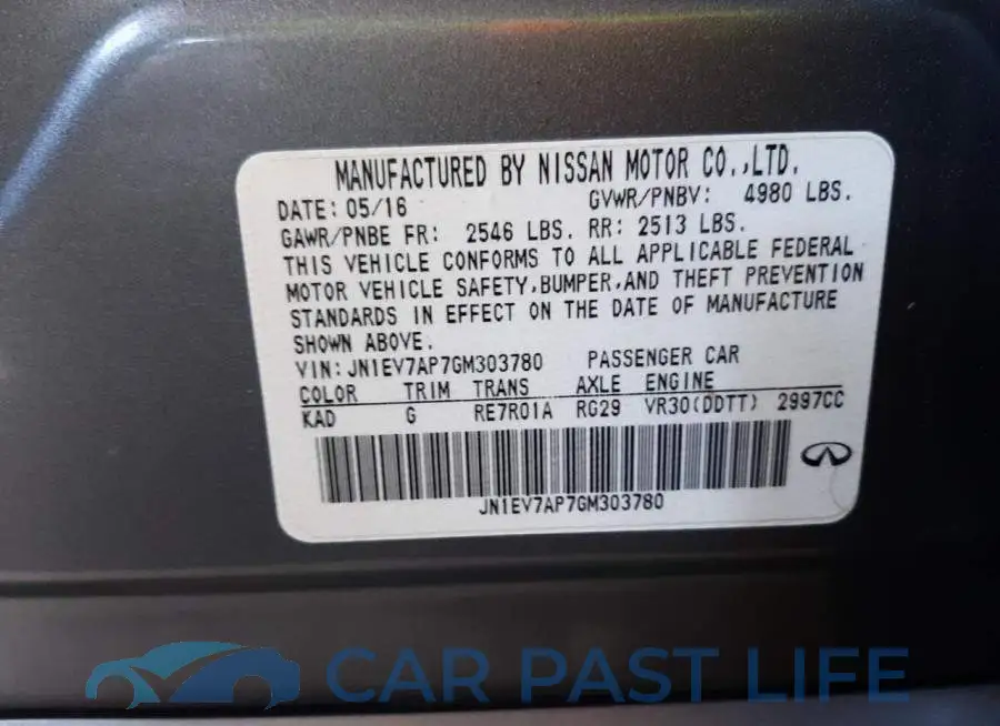 JN1EV7AP7GM303780# 10