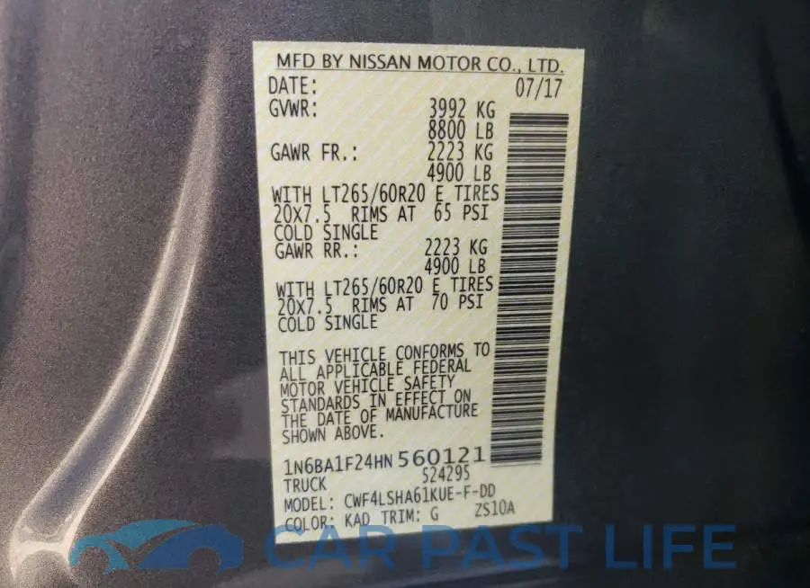1N6BA1F24HN560121# 10