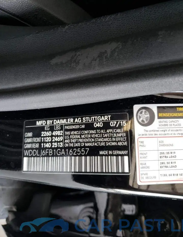 WDDLJ6FB1GA162557# 10