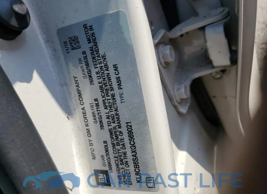 KL8CB6SAXGC569021# 10