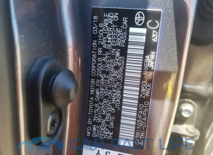 JTDKBRFU7J3596323# 10
