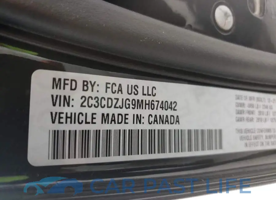 2C3CDZJG9MH674042# 10
