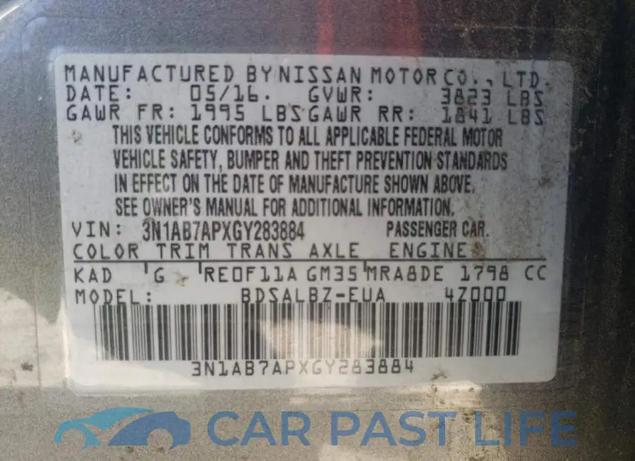 3N1AB7APXGY283884# 10
