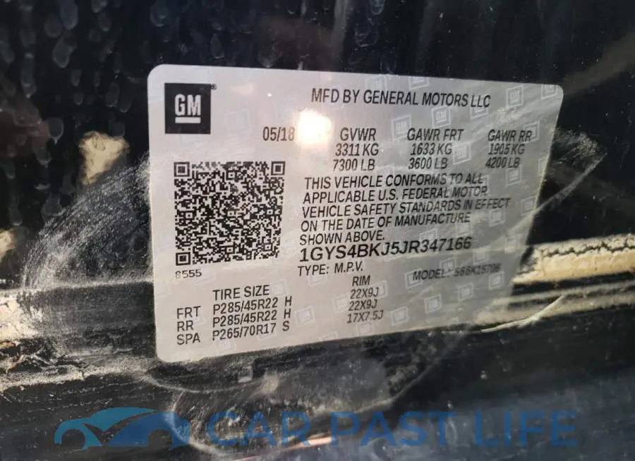 1GYS4BKJ5JR347166# 10