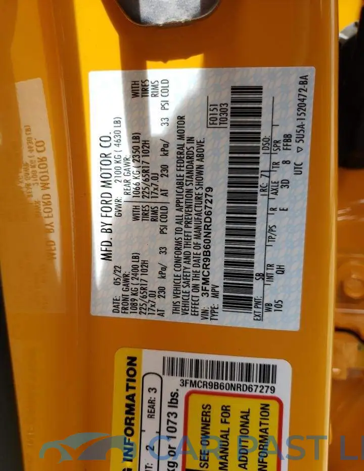 3FMCR9B60NRD67279# 10