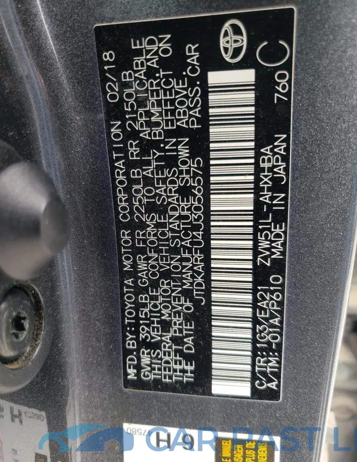 JTDKARFU4J3056575# 10