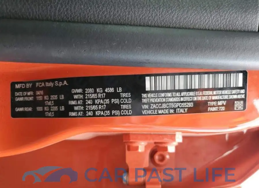 ZACCJBCT5GPD55293# 10