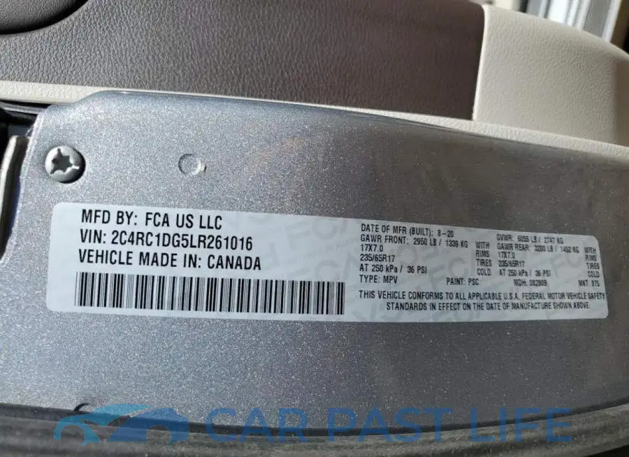 2C4RC1DG5LR261016# 10