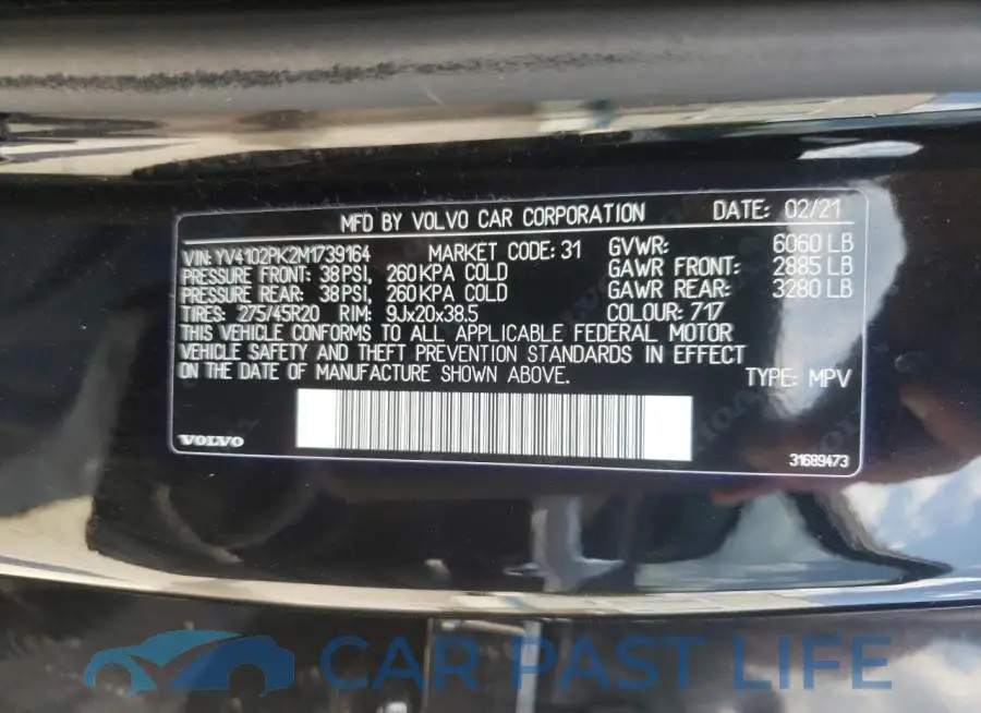 YV4102PK2M1739164# 10