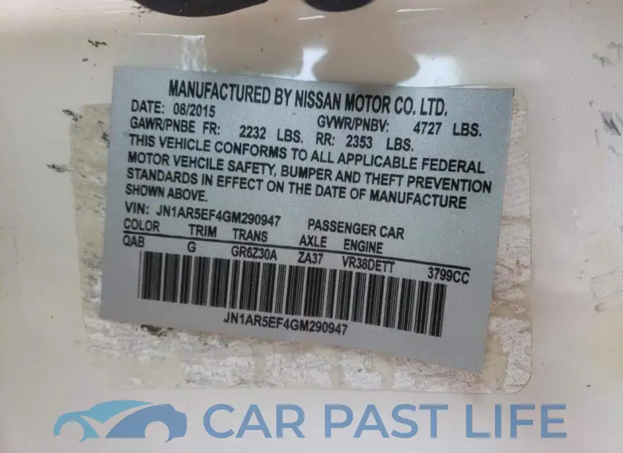 JN1AR5EF5GM290651# 10