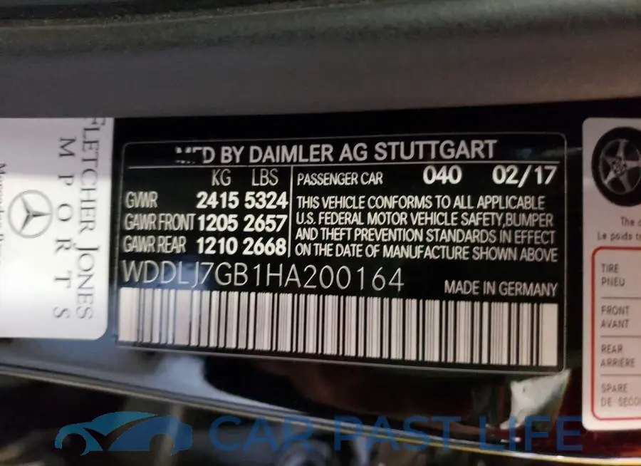WDDLJ7GB1HA200164# 10