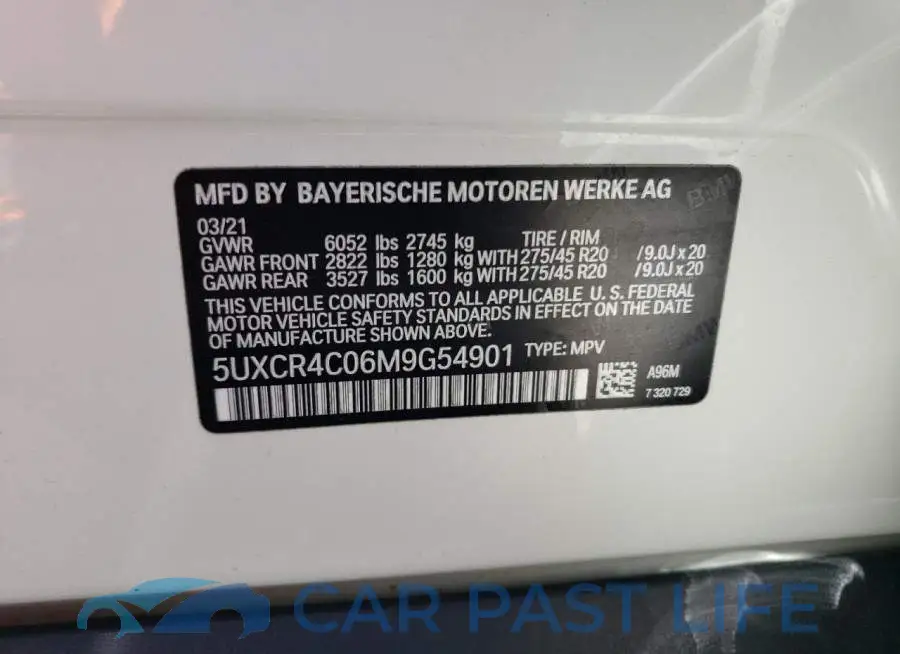 5UXCR4C06M9G54901# 10
