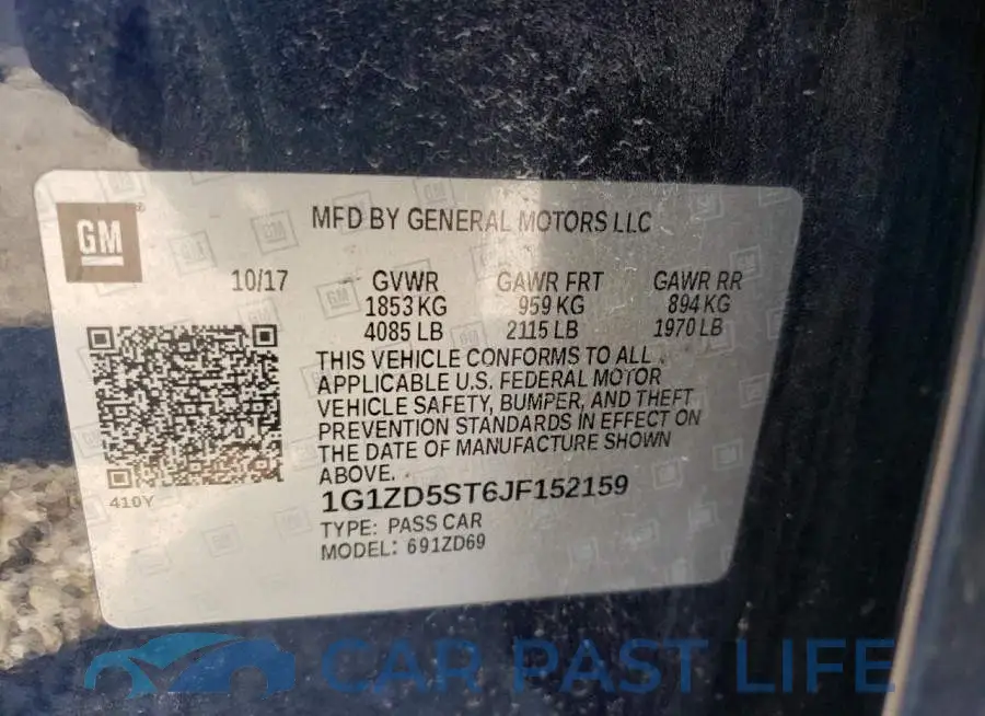 1G1ZD5ST6JF152159# 10