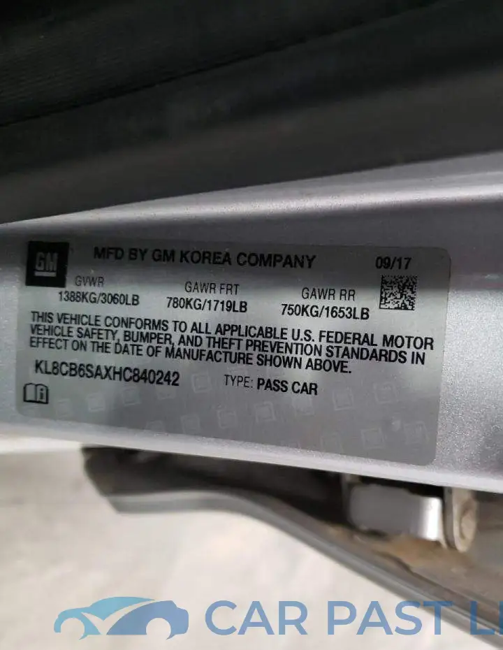 KL8CB6SAXHC840242# 10