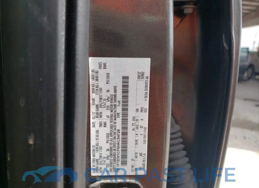 1FTEW1CF6HKC84728# 10