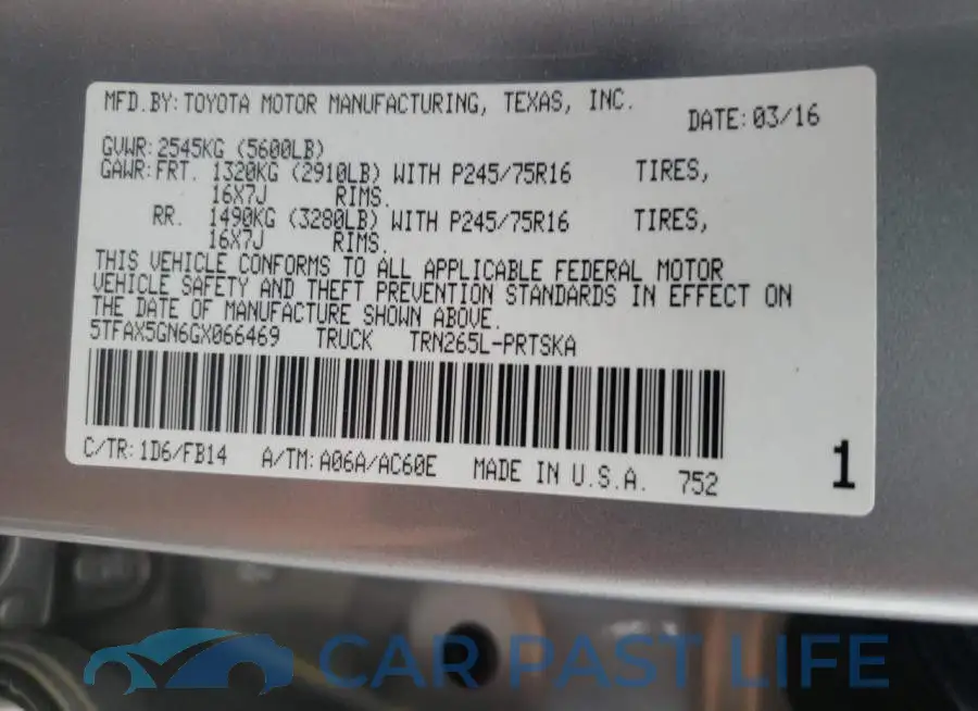 5TFAX5GN6GX066469# 10