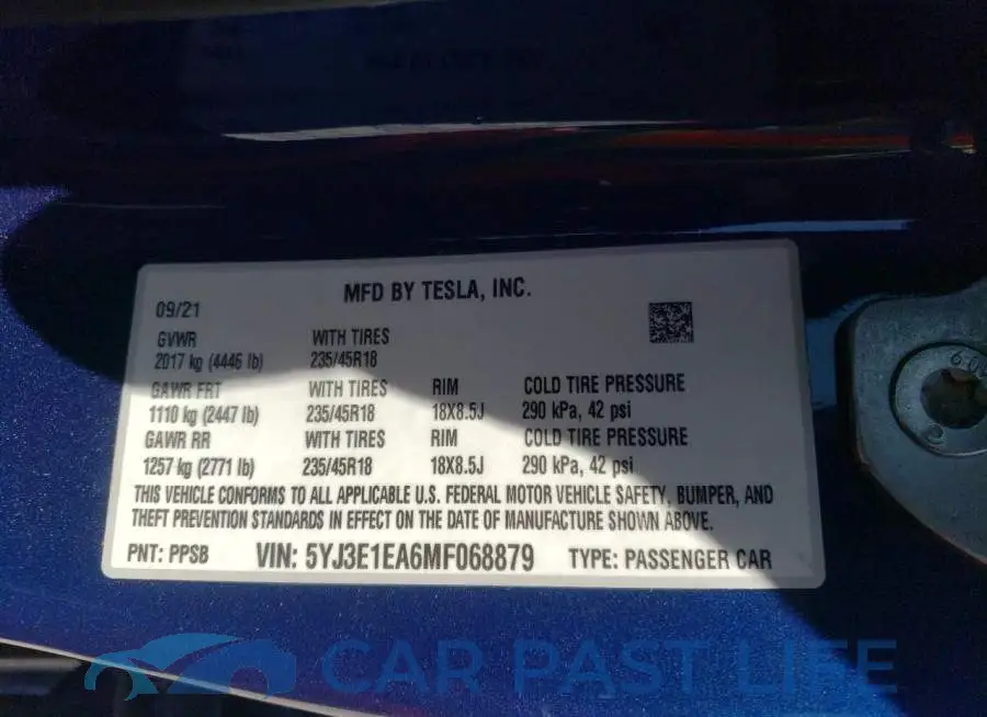 5YJ3E1EA6MF068879# 10