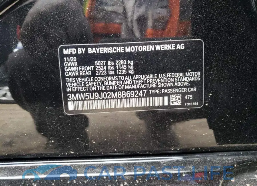 3MW5U9J02M8B69247# 10