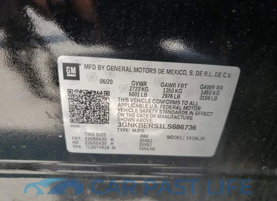 3GNKBERS1LS686736# 10