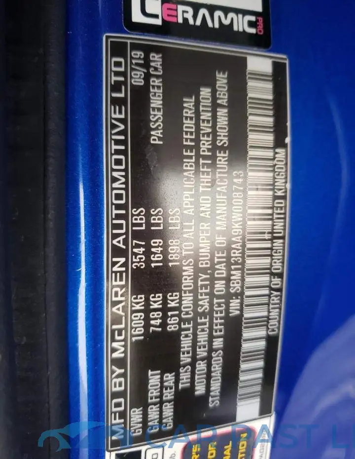 SBM13RAA9KW008743# 10