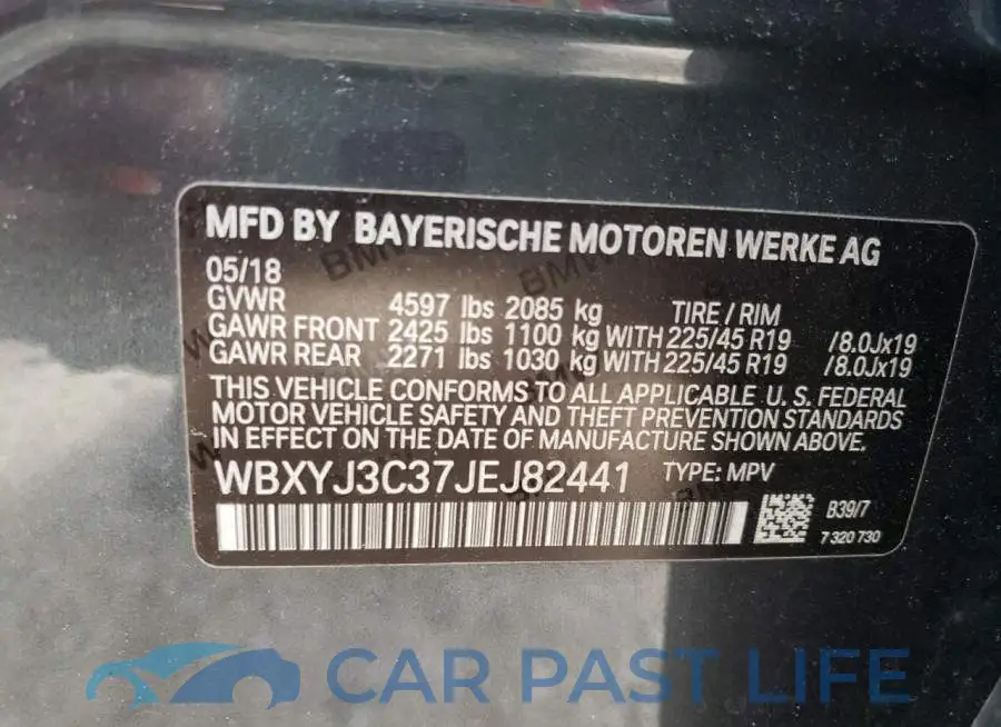 WBXYJ3C37JEJ82441# 10