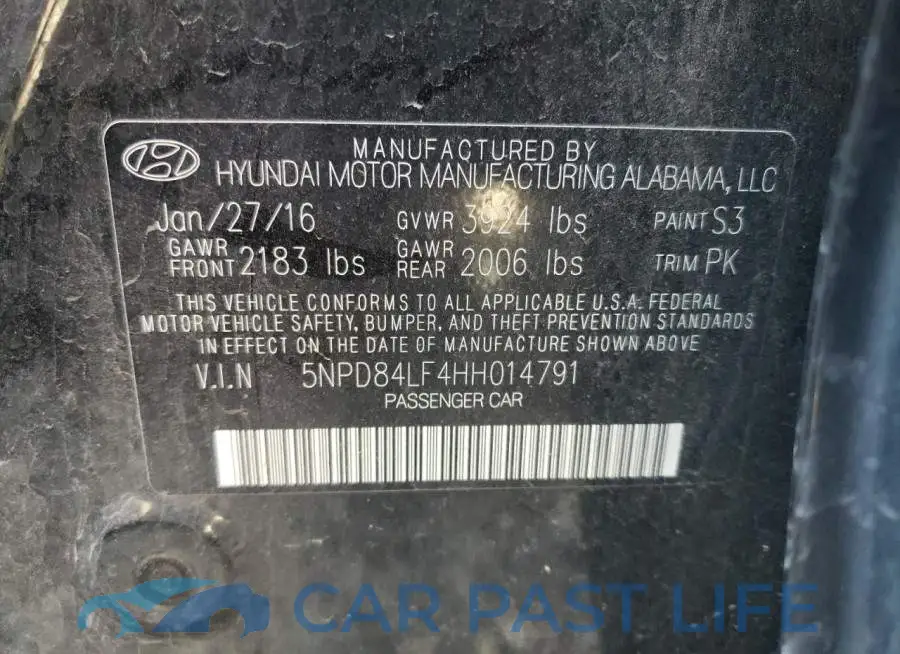 5NPD84LF4HH014791# 10