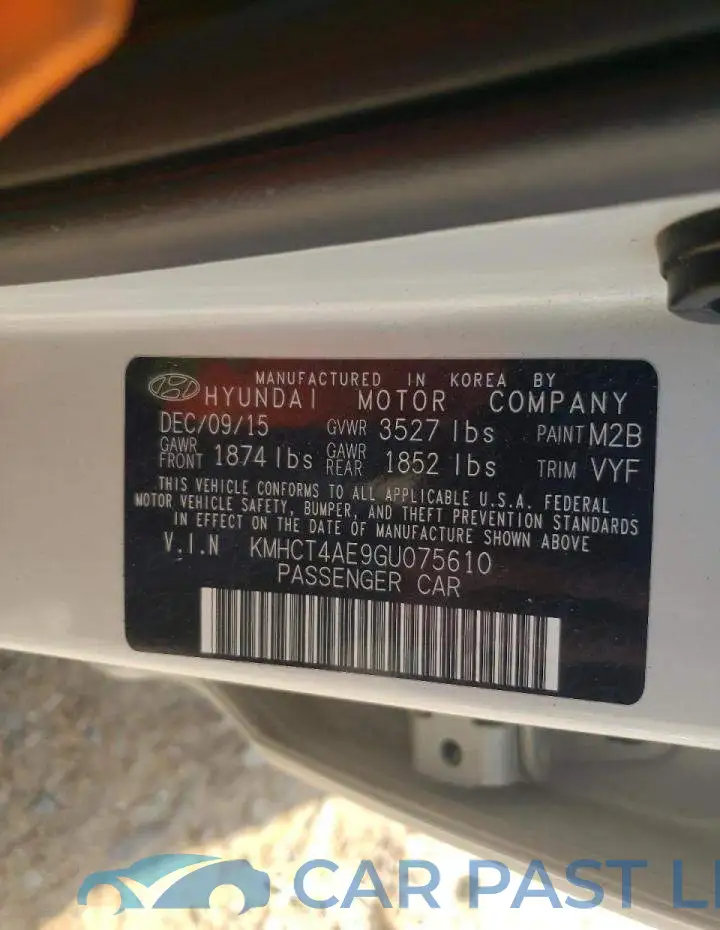 KMHCT4AE9GU075610# 10