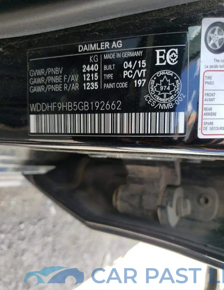 WDDHF9HB5GB192662# 10