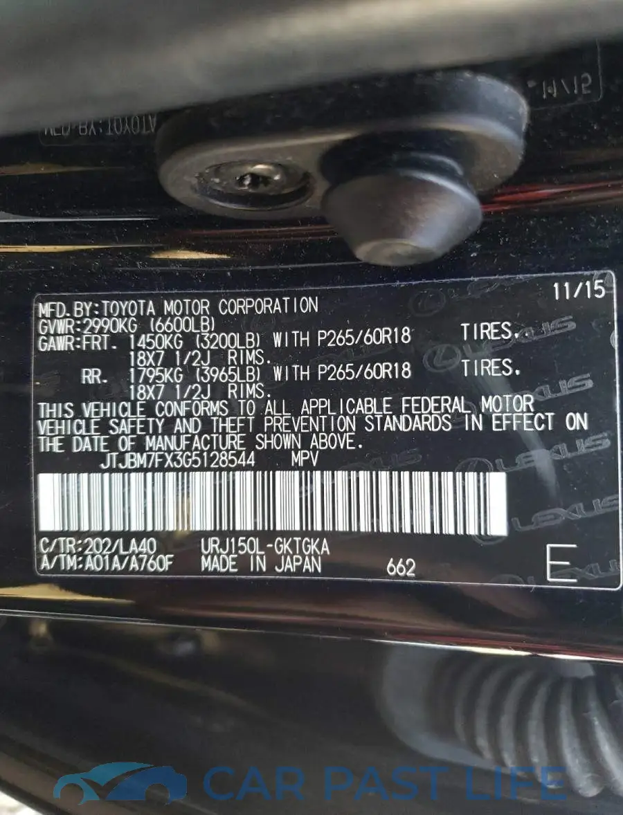 JTJBM7FX3G5128544# 10